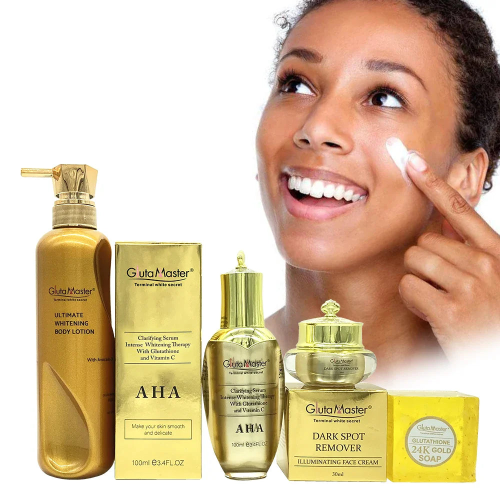 gluta master glutathione Gluta Master AHA Set Hydrate Even Skin Tone Remove Dark Spots – Beauty 4 Us