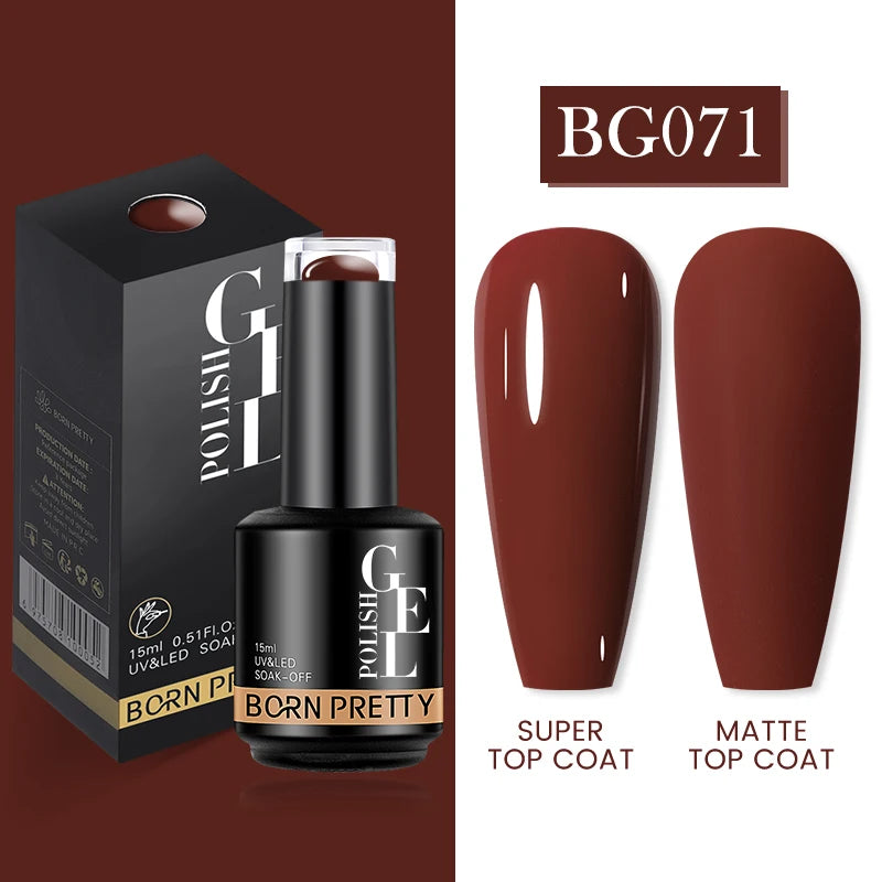 15ml Soak Off UV LED Gel Nail Polish Hybrid Varnish Nail Art Manicure 114 Colors Semi-Permanent Base Top Coat - Beauty 4 Us