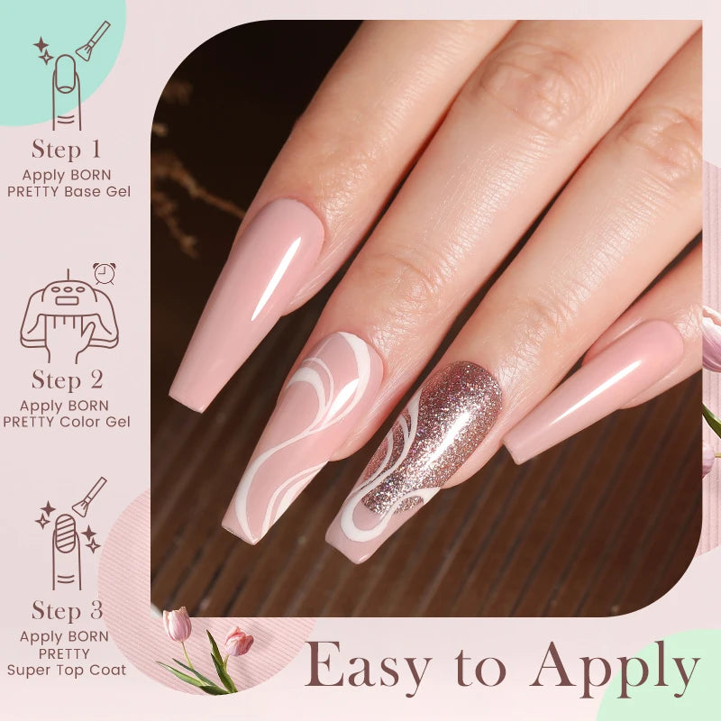 10ml Nagellack 130 Färger Nude Lila Röd UV LED Soak Off UV Gel Semi Permanent Gel Lack - Beauty 4 Us