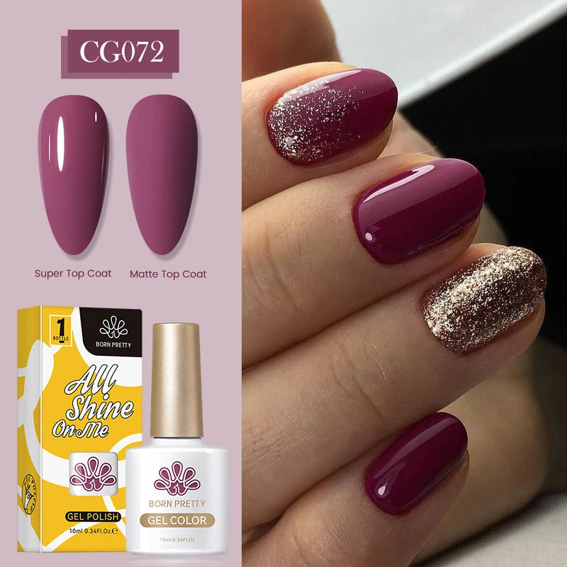 10ml Nagellack 130 Färger Nude Lila Röd UV LED Soak Off UV Gel Semi Permanent Gel Lack - Beauty 4 Us