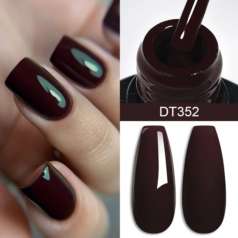 7ml Brown Series Gellack Höstkaffe Färg - Beauty 4 Us