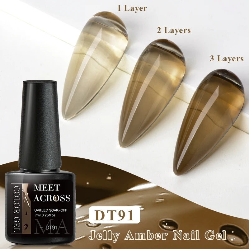 7ml Brown Series Gellack Höstkaffe Färg - Beauty 4 Us