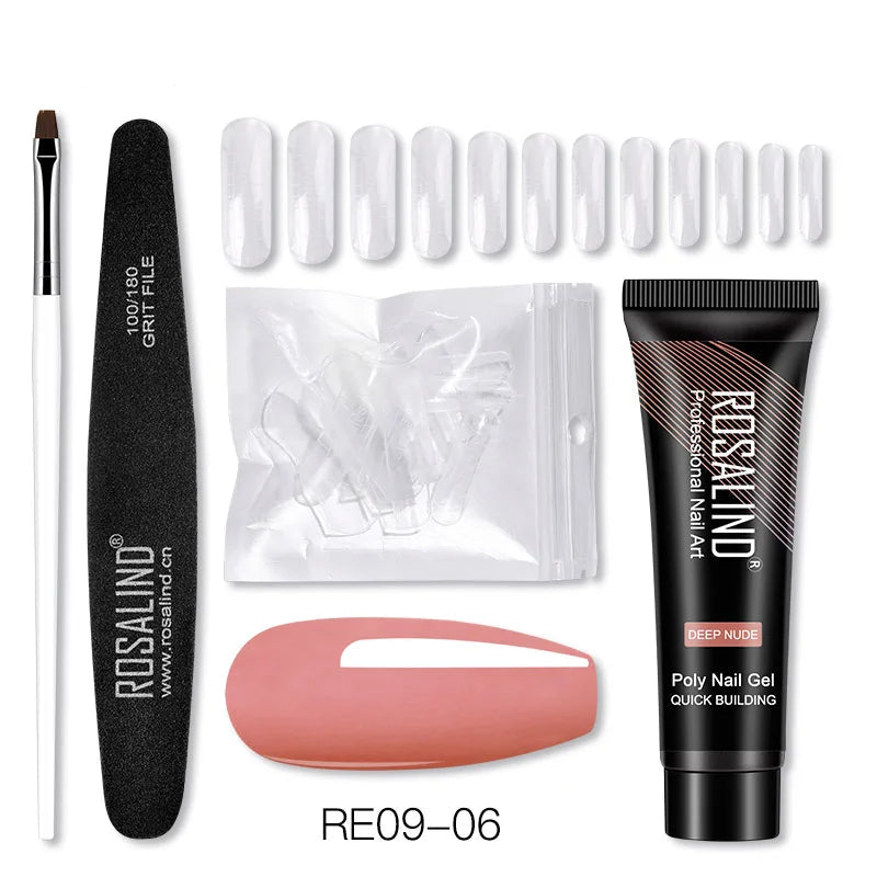 15/30 ml Poly Nail Gel Semi Permanent Akryl Extension Crystal Nail Art Fast Builder Hybrid Lack UV Poly Nagellack - Beauty 4 Us