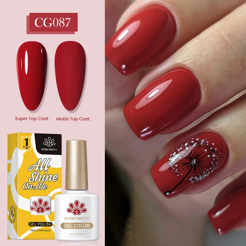 10ml Nagellack 130 Färger Nude Lila Röd UV LED Soak Off UV Gel Semi Permanent Gel Lack - Beauty 4 Us