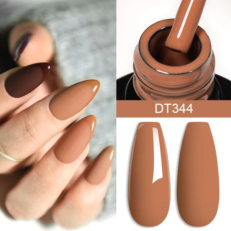 7ml Brown Series Gellack Höstkaffe Färg - Beauty 4 Us