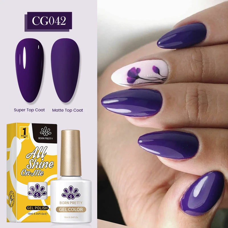 10ml Nagellack 130 Färger Nude Lila Röd UV LED Soak Off UV Gel Semi Permanent Gel Lack - Beauty 4 Us