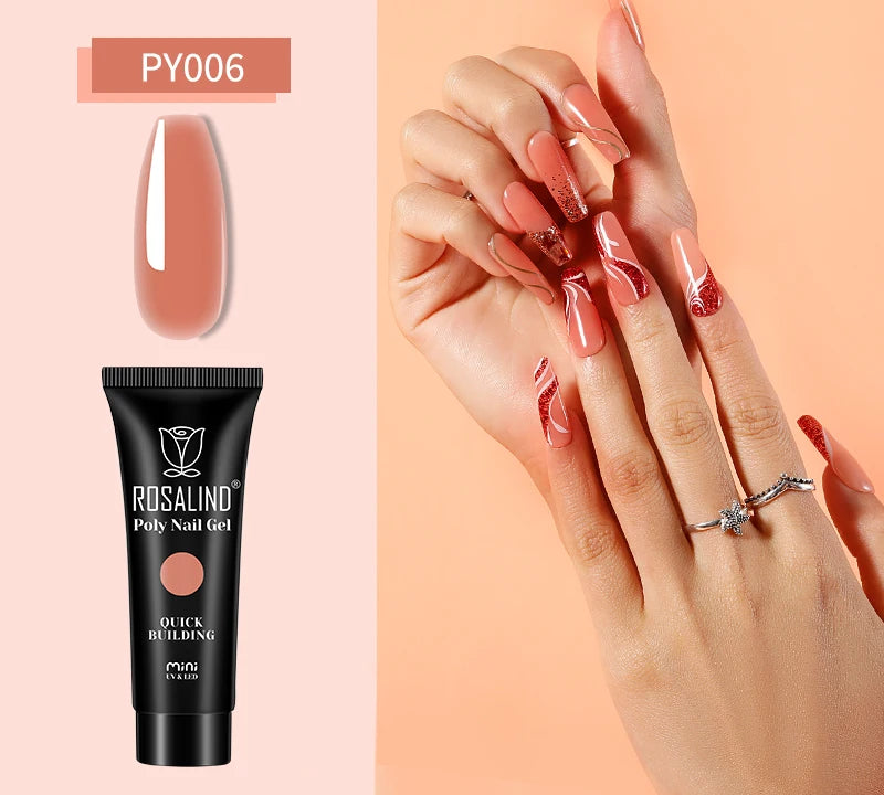 15/30 ml Poly Nail Gel Semi Permanent Akryl Extension Crystal Nail Art Fast Builder Hybrid Lack UV Poly Nagellack - Beauty 4 Us