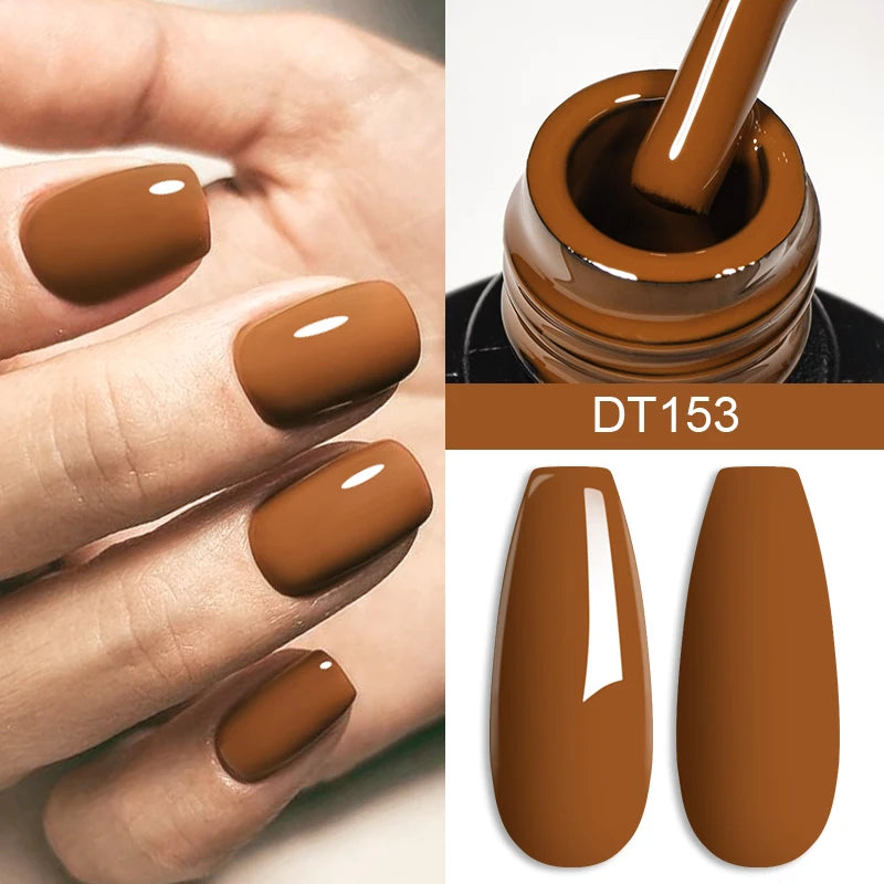 7ml Brown Series Gellack Höstkaffe Färg - Beauty 4 Us