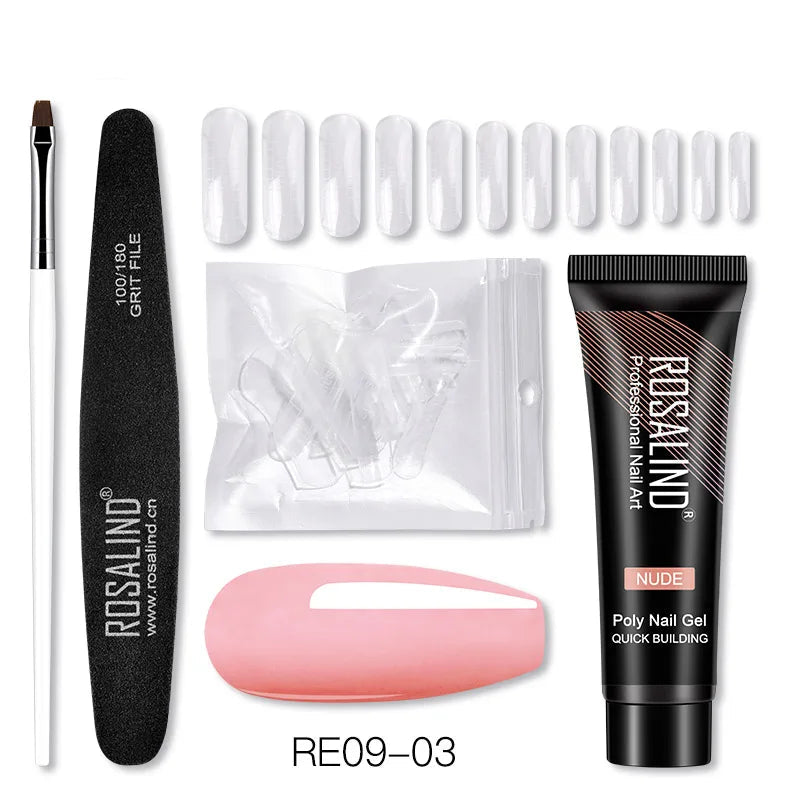 15/30 ml Poly Nail Gel Semi Permanent Akryl Extension Crystal Nail Art Fast Builder Hybrid Lack UV Poly Nagellack - Beauty 4 Us