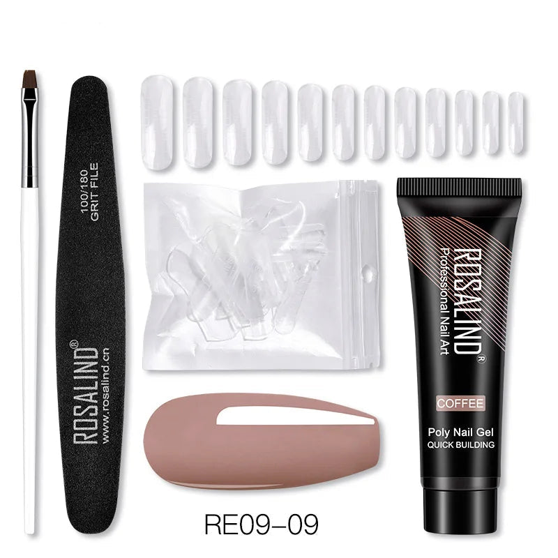 15/30 ml Poly Nail Gel Semi Permanent Akryl Extension Crystal Nail Art Fast Builder Hybrid Lack UV Poly Nagellack - Beauty 4 Us