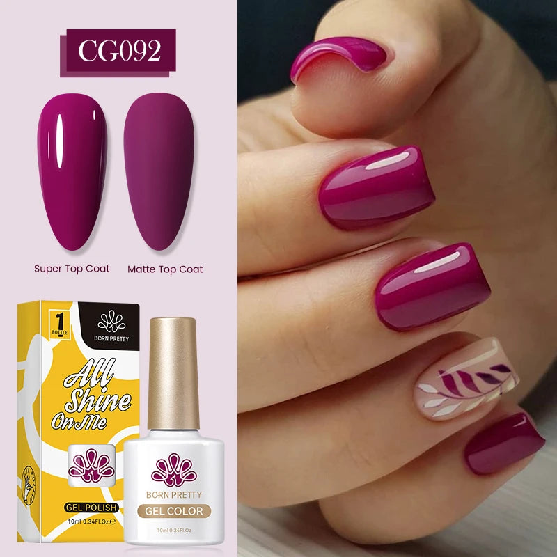 10ml Nagellack 130 Färger Nude Lila Röd UV LED Soak Off UV Gel Semi Permanent Gel Lack - Beauty 4 Us