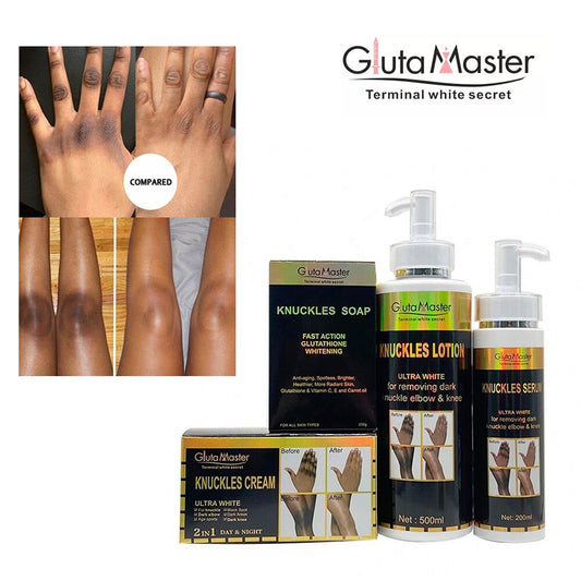 Gluta Master Removing Dark Knuckle Armbow & Knee Black Skin Care Set Whitening Bleaching