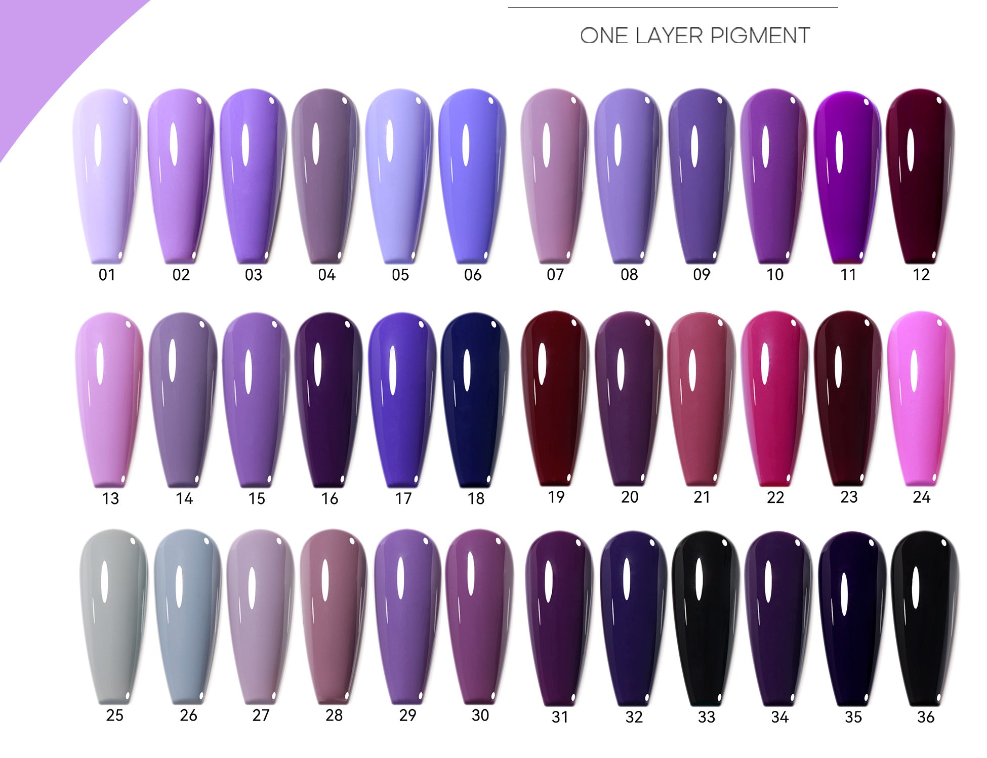 perfect ten nails gellack purple series 1