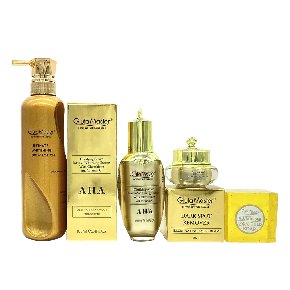 gluta master glutathione Gluta Master AHA Set Hydrate Even Skin Tone Remove Dark Spots – Beauty 4 Us