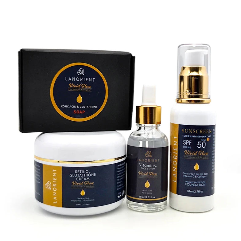 Vitamin C L-Glutathione Natural Whitening and Anti Aging Skin Care 4pc Beauty 4 Us Vitamin C L-Glutathione Natural Whitening and Anti Aging Skin Care 4pc Beauty 4 Us