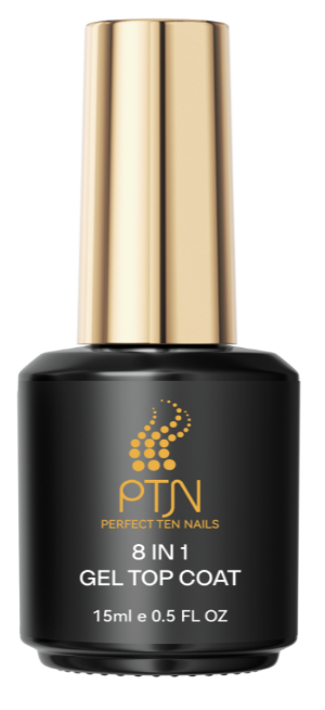 Perfect Ten Nails 8 in 1 Top Coat HEMA and TPO-free 15ml