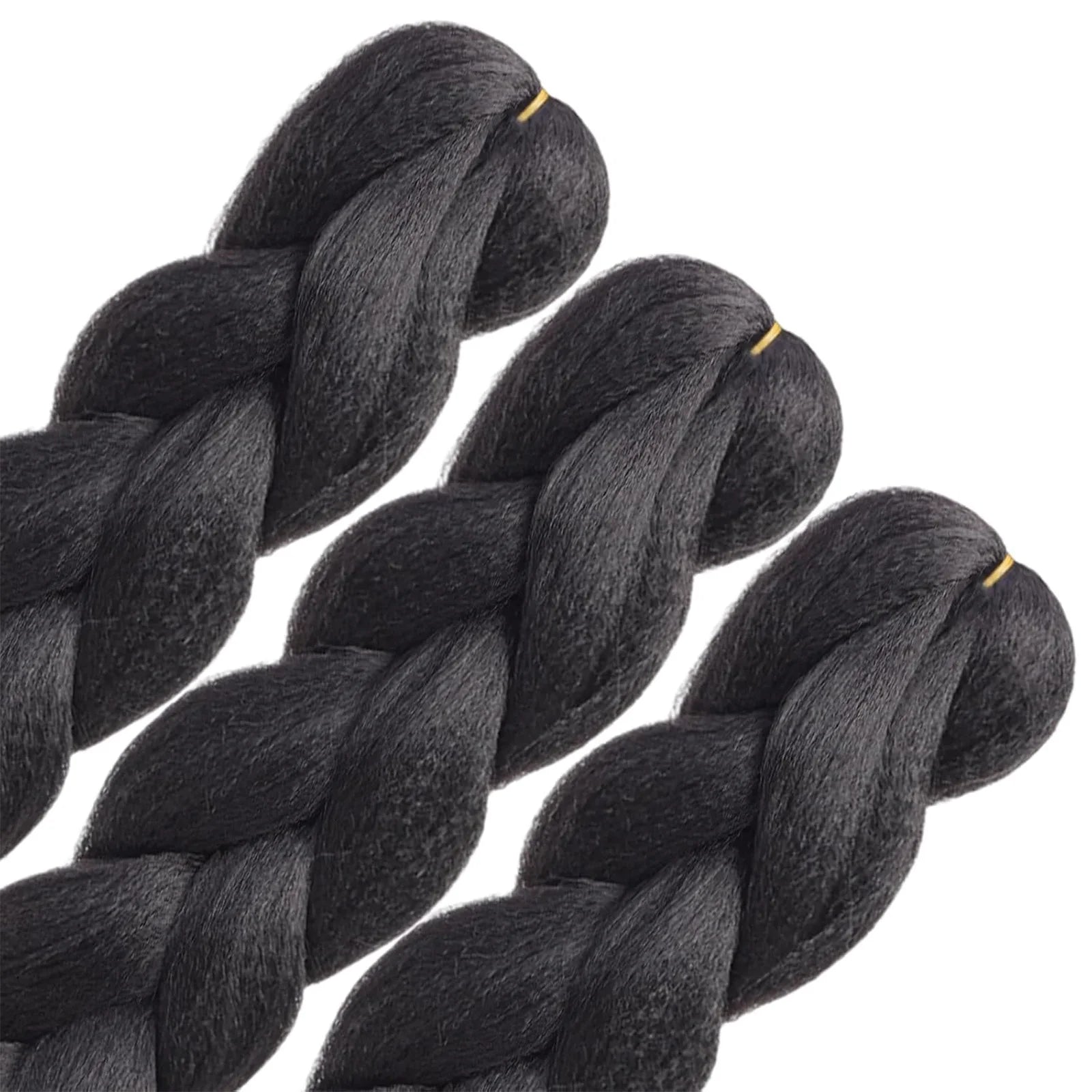 Syntetisk 1st 24 tum 100g Flätning Hårbox Flätor Färgglad Twist Flätning Hårförlängningar Syntetisk Virkad Flätning