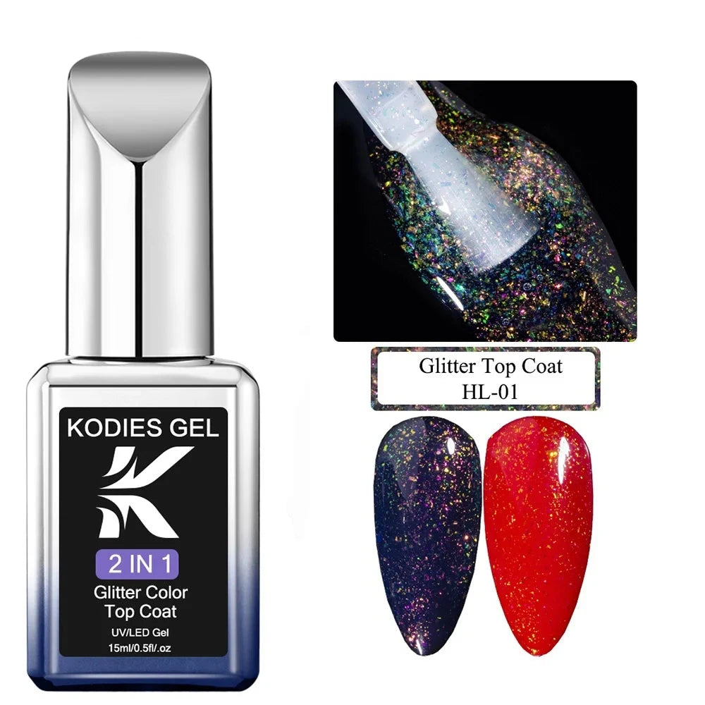 Holographic Top Coat Gellack 15ML UV/LED 