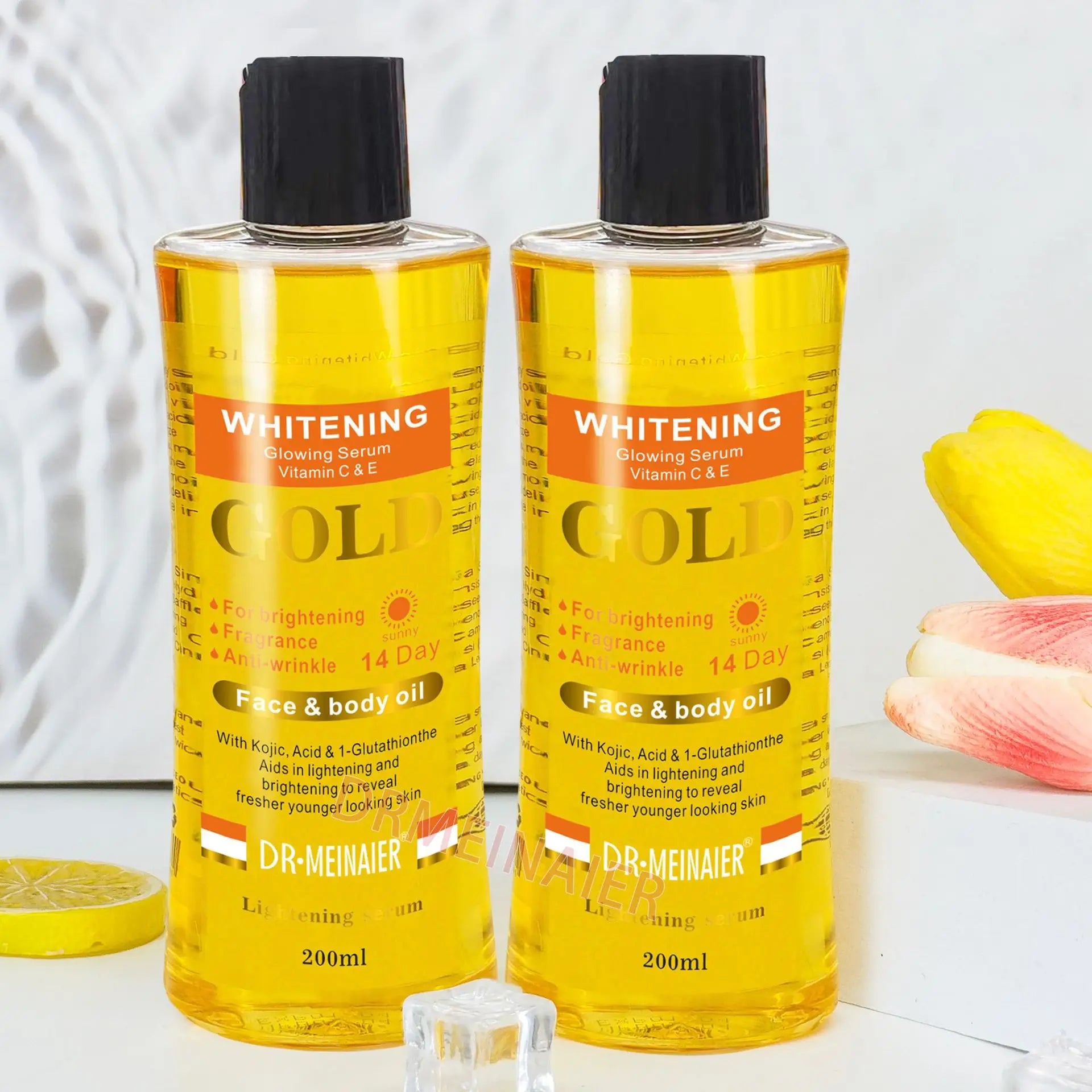 200ml Morocco Whitening Oil Gold Body 