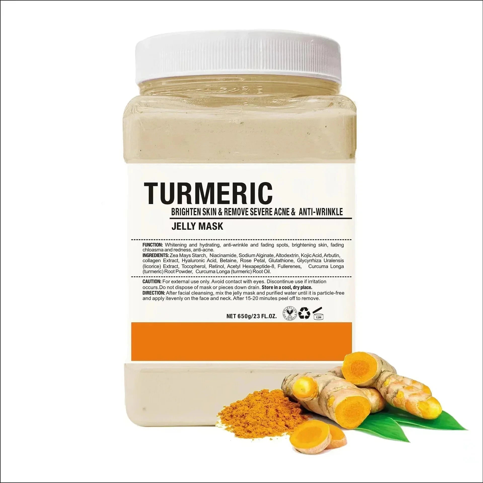 tumeric ansiksmask