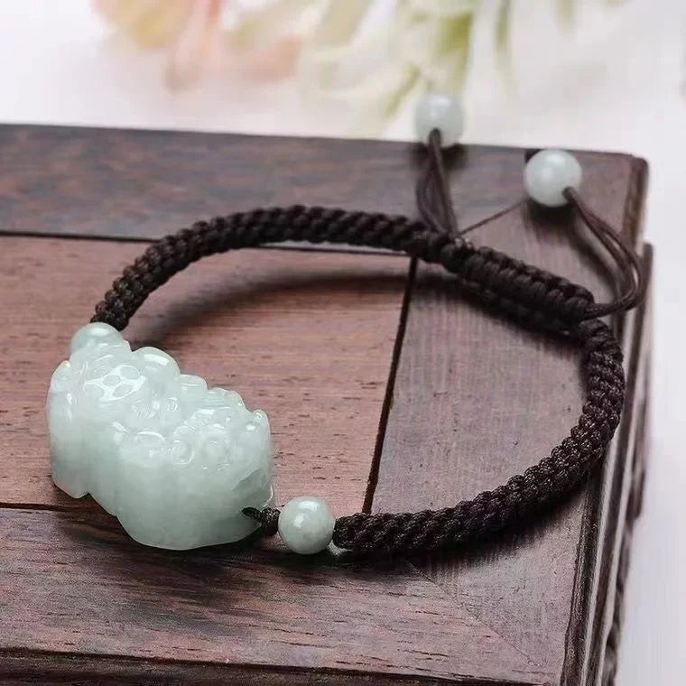 Burmesiska Jade Money Pixiu armband