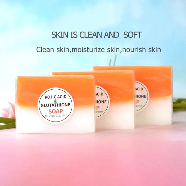 100g Kojic Acid Soap 1 to 3  Pieces Glutathione Skin Lightening Soap