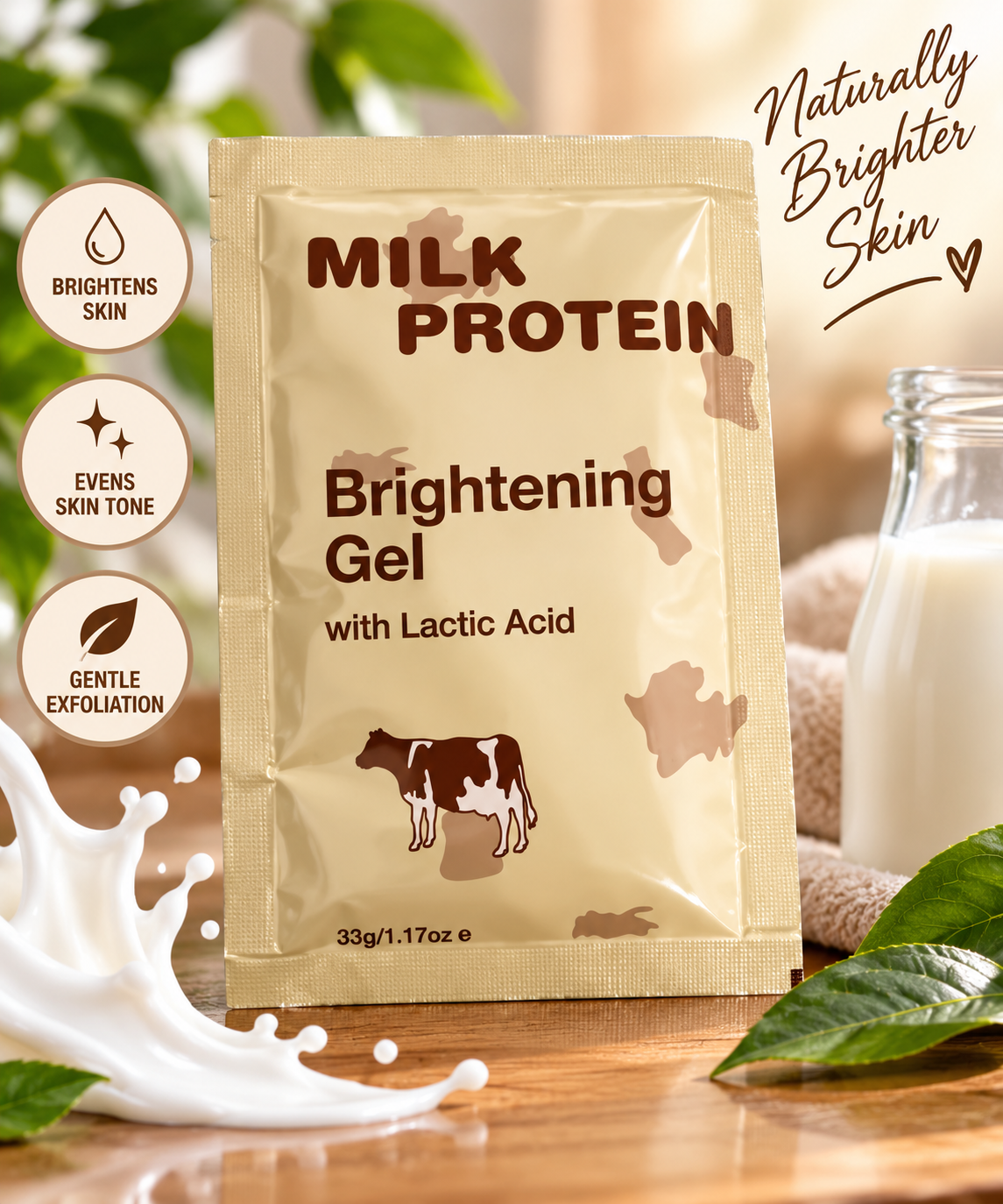 10pcs Milk protien brightening gel