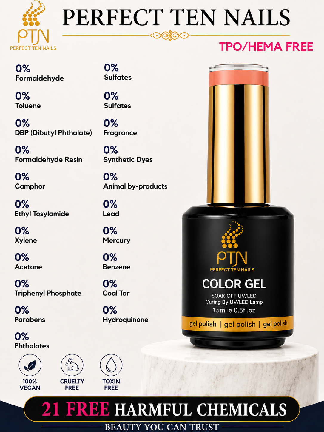 Perfect Ten Nails Autum/Vinter Series Gellack 15ml